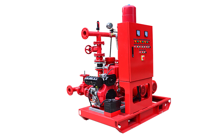 EEDJ Fire pump set(2Electric pumps+Diesel pump+Jockey pump)